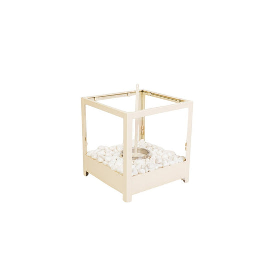 Table burner - square - sand - 20x20x20.5 cm