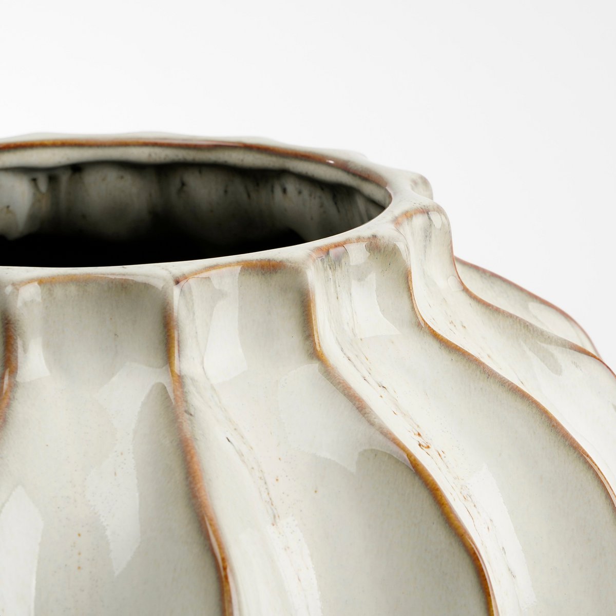 Altea Vase - H35 x Ø33 cm - Ceramic - Off White