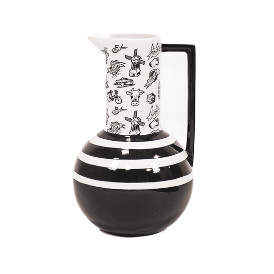 Vase - Jug - Ceramic - Dutch Black - 17.5x17.5x27.5cm