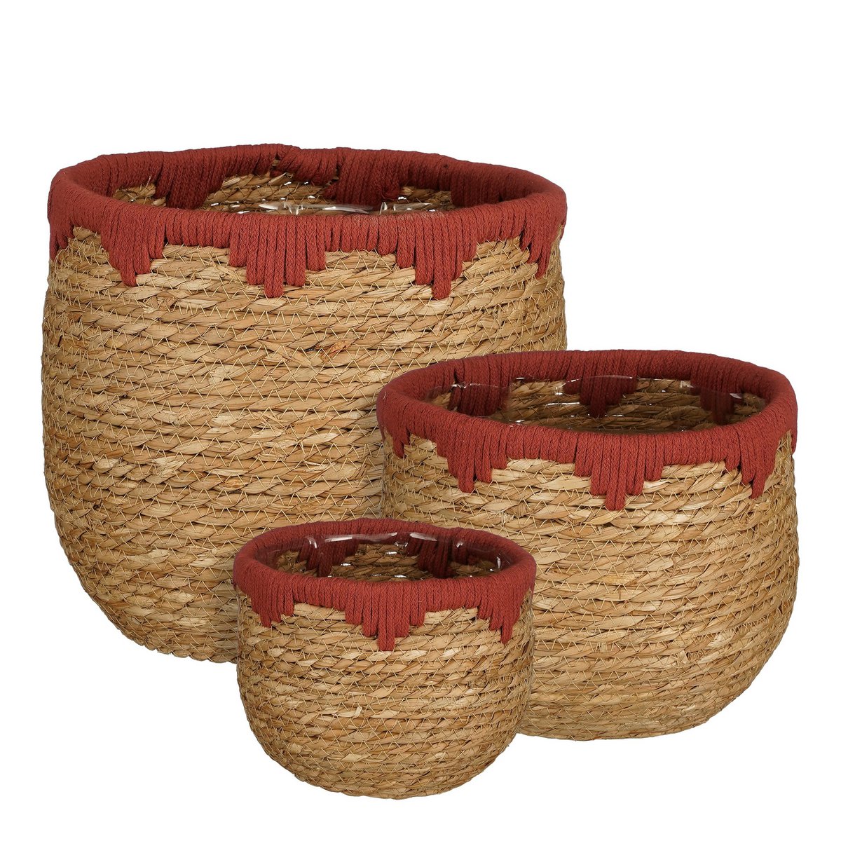 Jorck Plantenmand - Set van 3 - Rood