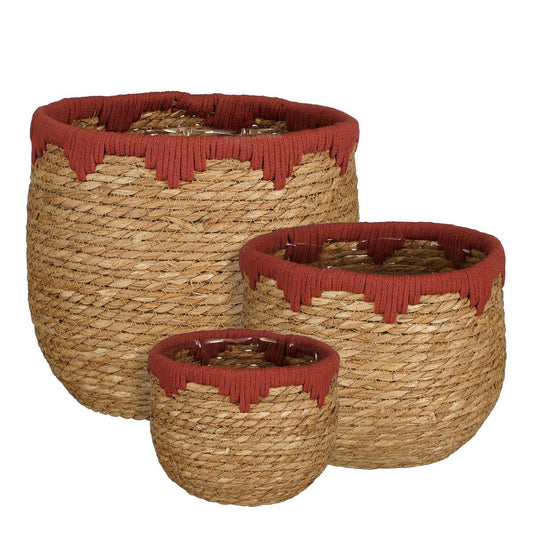 Jorck Plantenmand - Set van 3 - Rood
