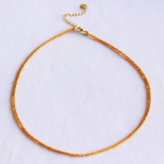 Ketting kralen - oranje