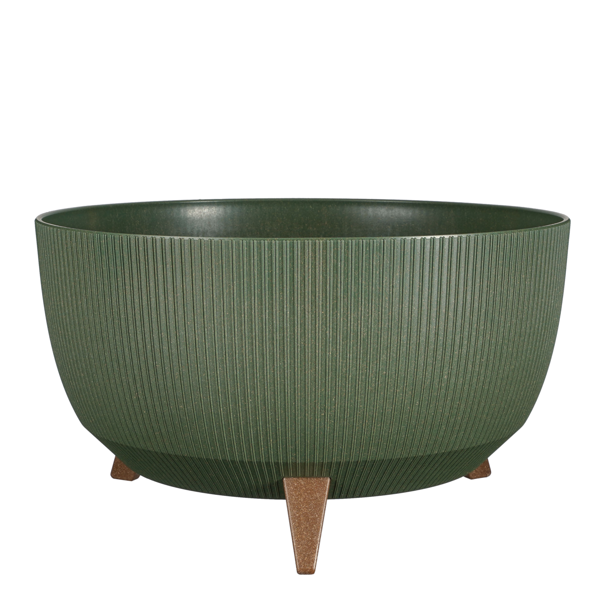 Doppio Flower Pot on Legs - H22 x Ø47 cm - Polypropylene - FSC Mix - Green