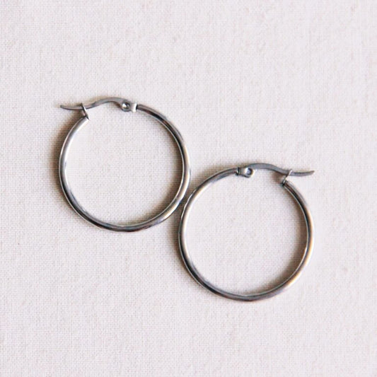 Creoles 30mm - silver