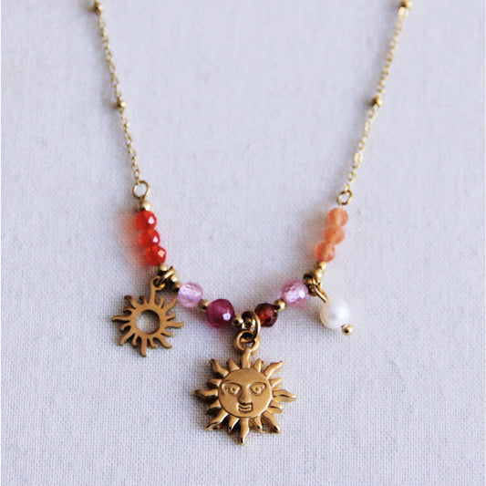 Fijne ketting met hangers