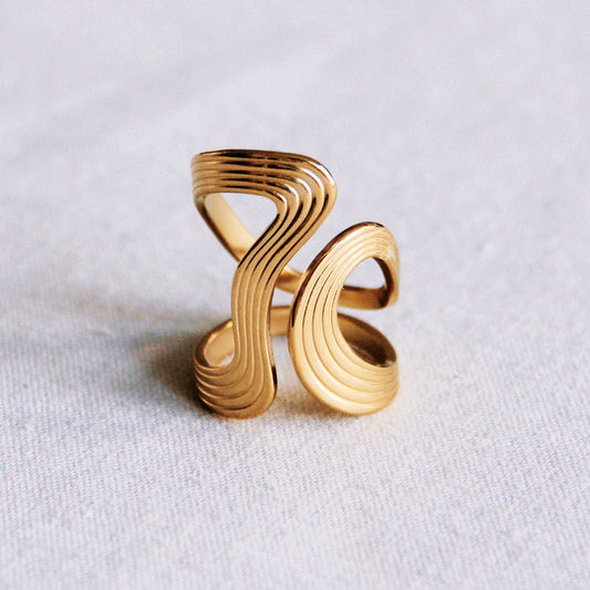 Retro statement ring XL