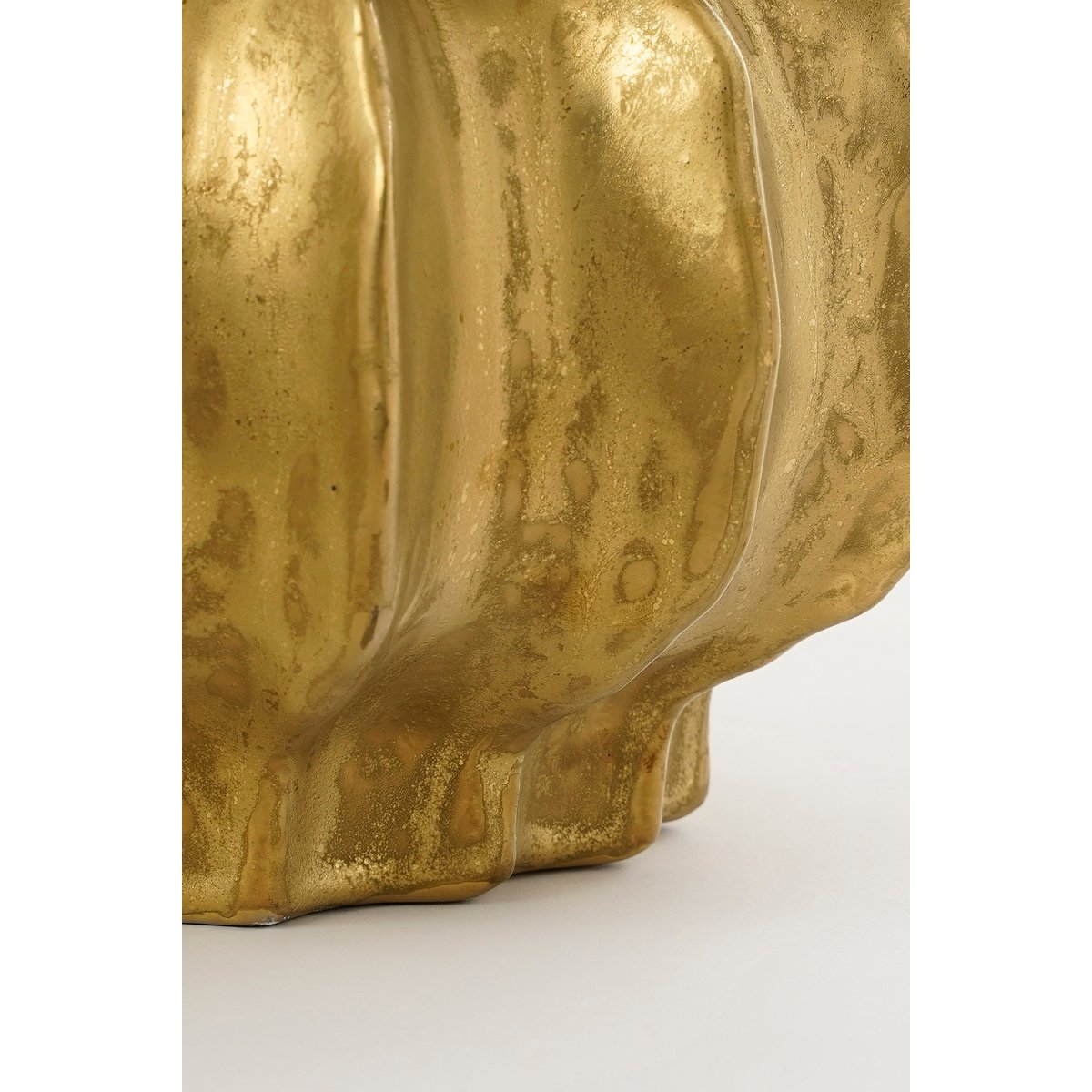 Altea Vase - H35 x Ø33 cm - Ceramic - Gold