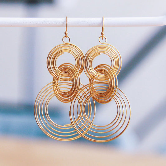 Twisted Ring Earring
