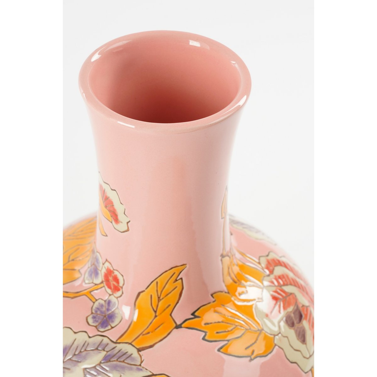 Eloise vase - H36 x Ø22 cm - Ceramic - Pink