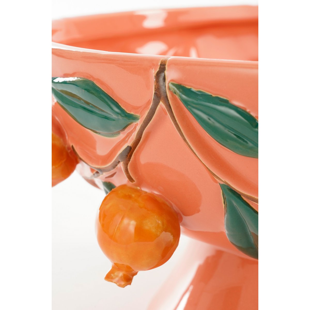 Melika Decorative Bowl - H16 x Ø39 cm - Ceramic - Pink