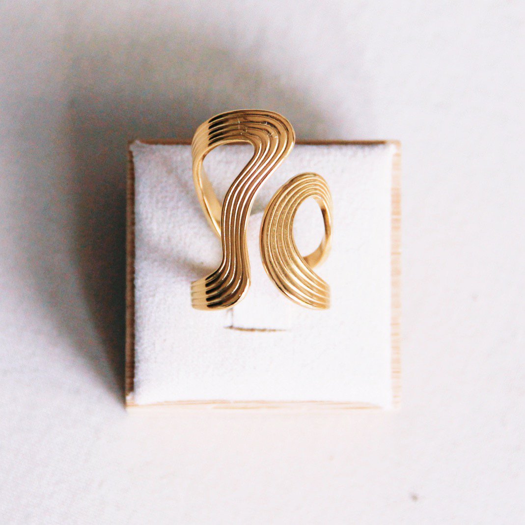 Retro statement ring XL