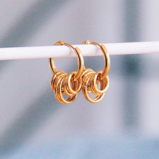 Earring with rings