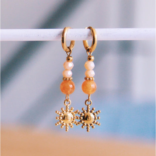 Hanging earrings - orange