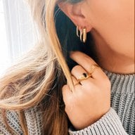 Creool ovaal 21mm - goud
