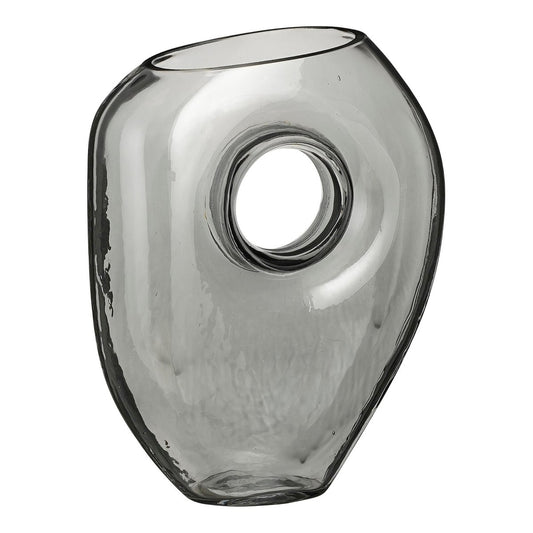 Jay Vase - L18 x W8 x H23 cm - Glass - Grey