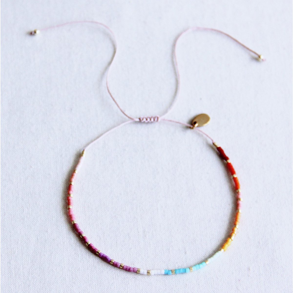 Miyuki enkelbandje Rainbow