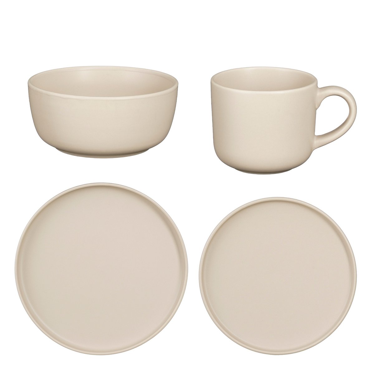 Ozzu Serviesset 4 Persoons - Taupe