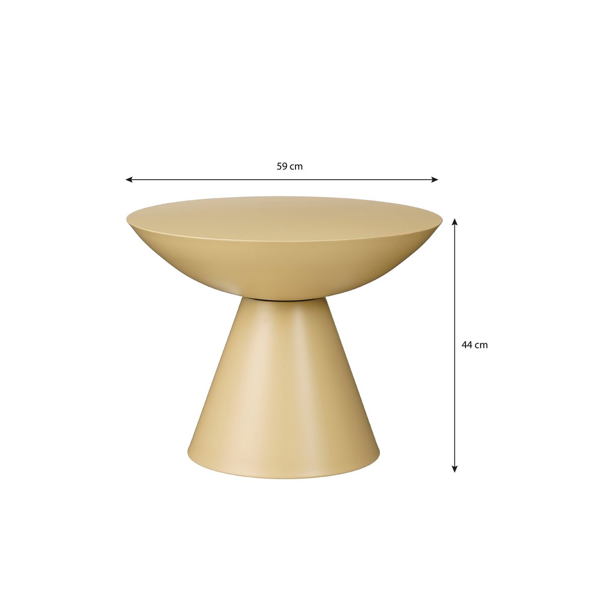 Celise Side Table - H44 x Ø59 cm - Beige
