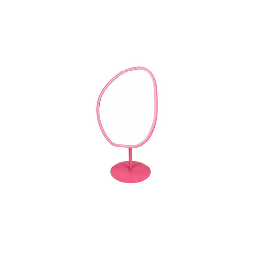 Make Up spiegel Round - Pink - 16,5x12x31,5 cm