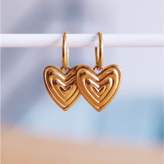 Oorhangers Swirl hart