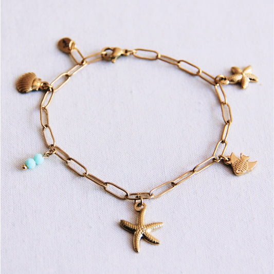 Charm bracelet - gold