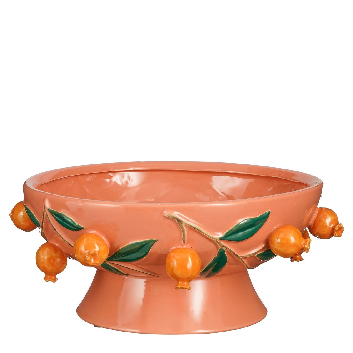 Melika Decorative Bowl - H16 x Ø39 cm - Ceramic - Pink