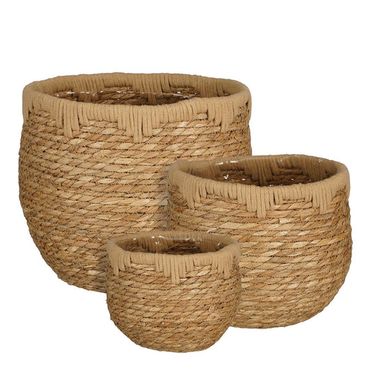 Jorck Plant Basket - Set of 3 - Light Brown