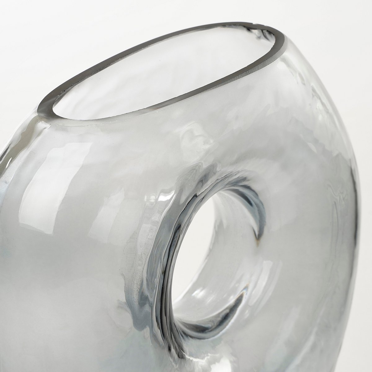 Jay Vase - L18 x W8 x H23 cm - Glass - Grey