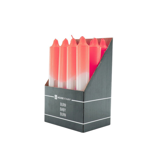 Tapers 1 ST - Dipdye - Extra Big - XXL -roze/wit/roze