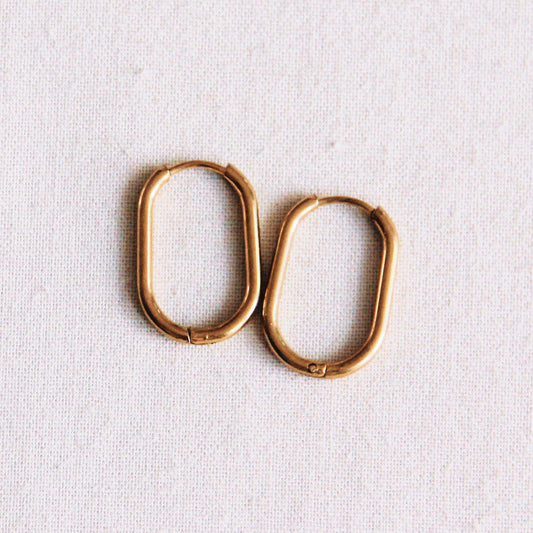 Creool ovaal 21mm - goud