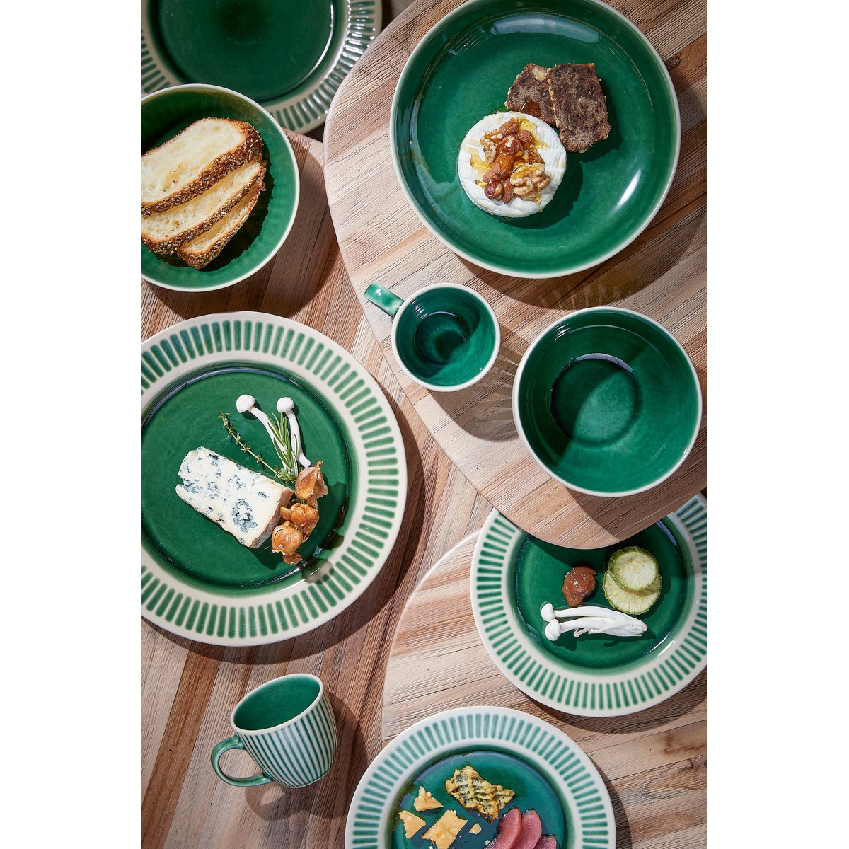 Elice Dinerbord - Ø27 cm - Keramiek - Groen