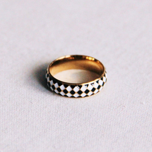 Ring zwart/wit